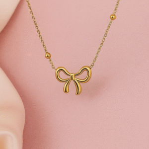 bow necklace for women